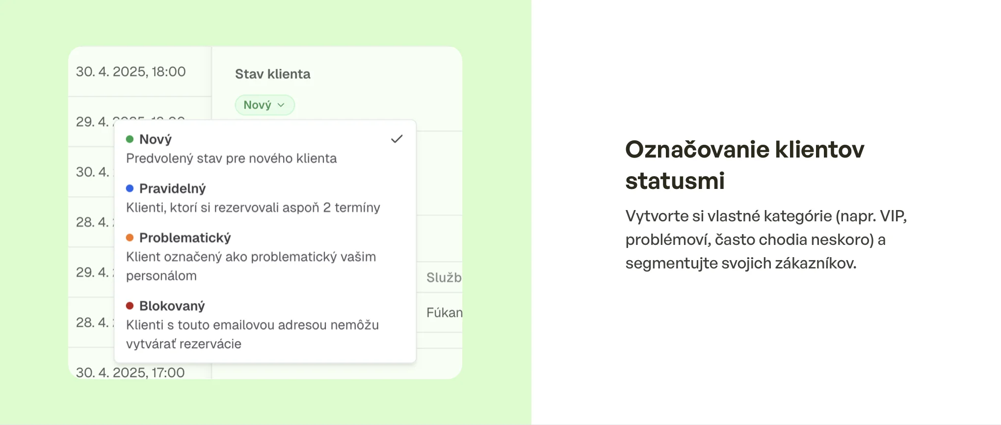 Blokování problémových klientů