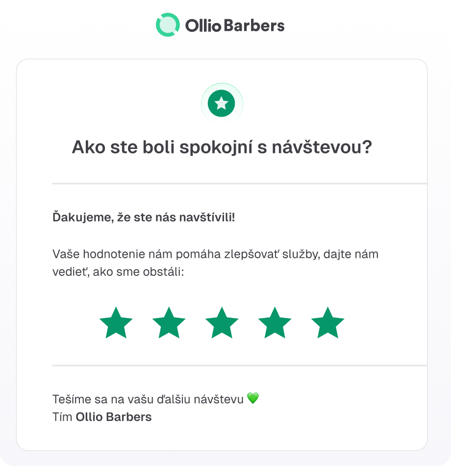 Automatické žádosti o hodnocení