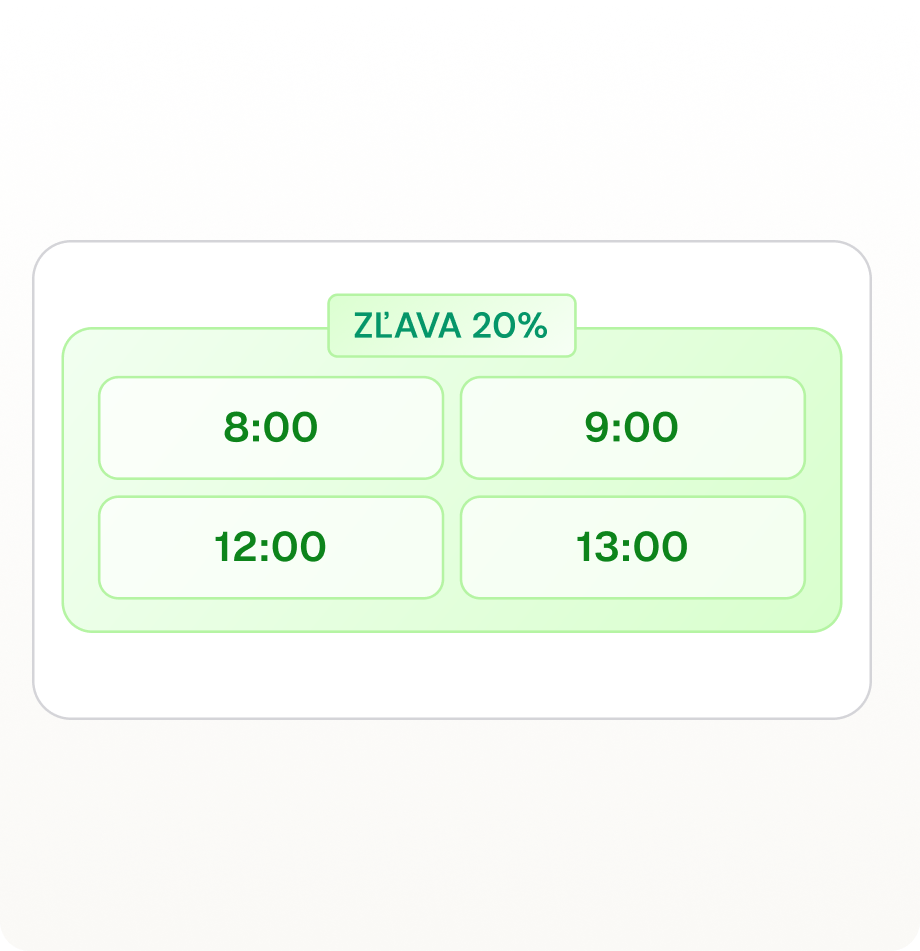 Slevy mimo špičku - Happy hours