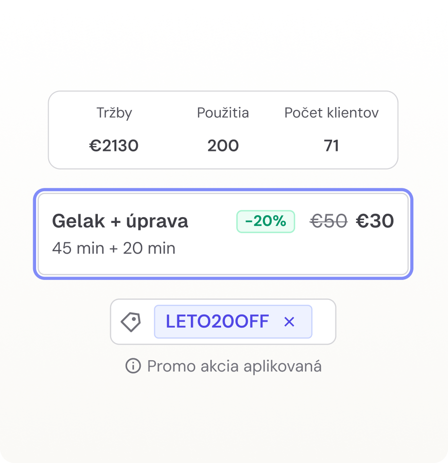 Promo akce a slevové kódy