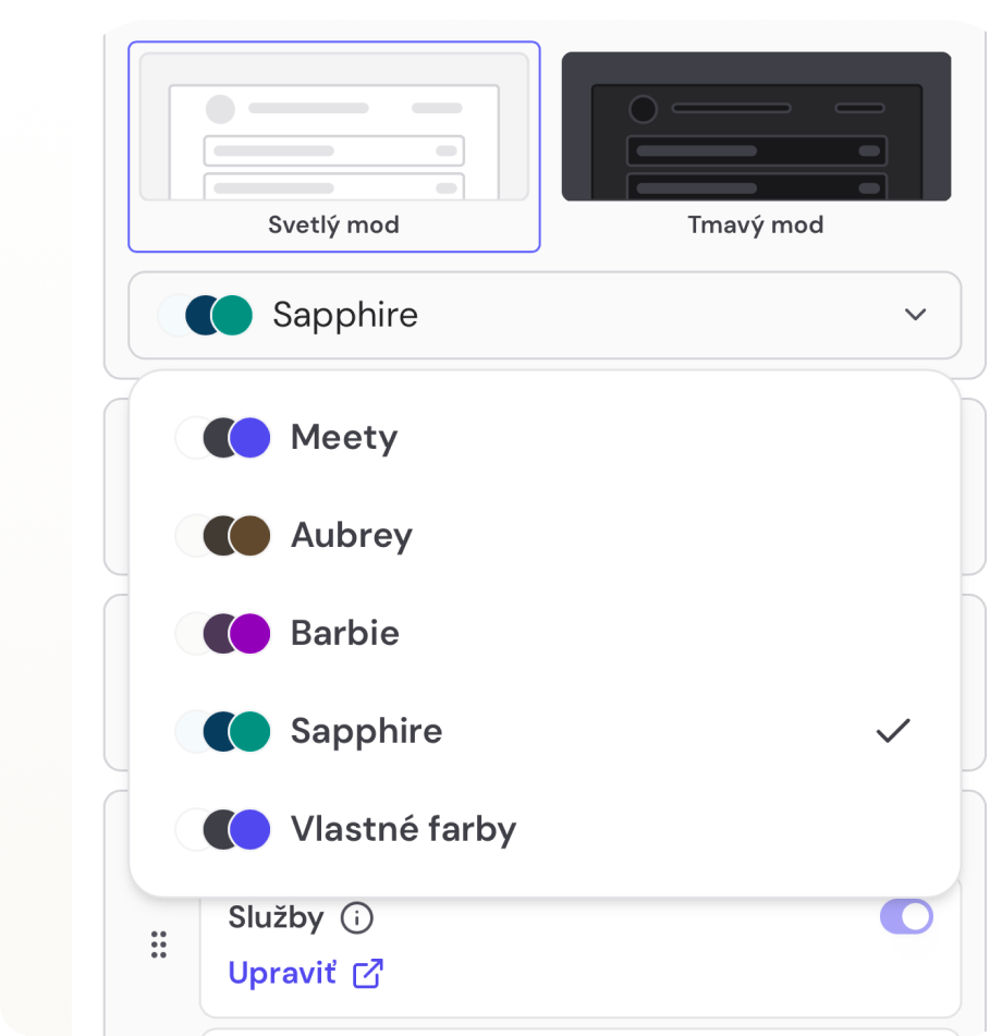 Custom design and colors