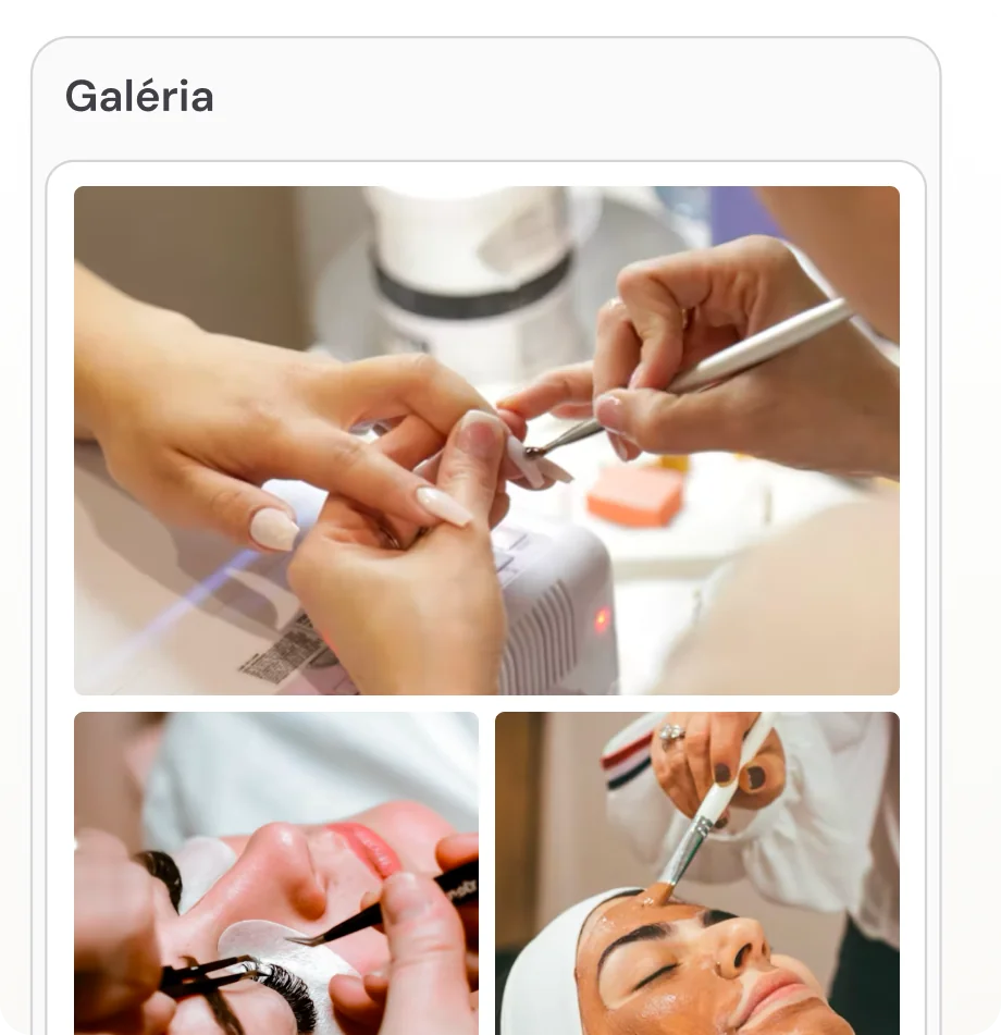 Galerie vaší práce a podniku