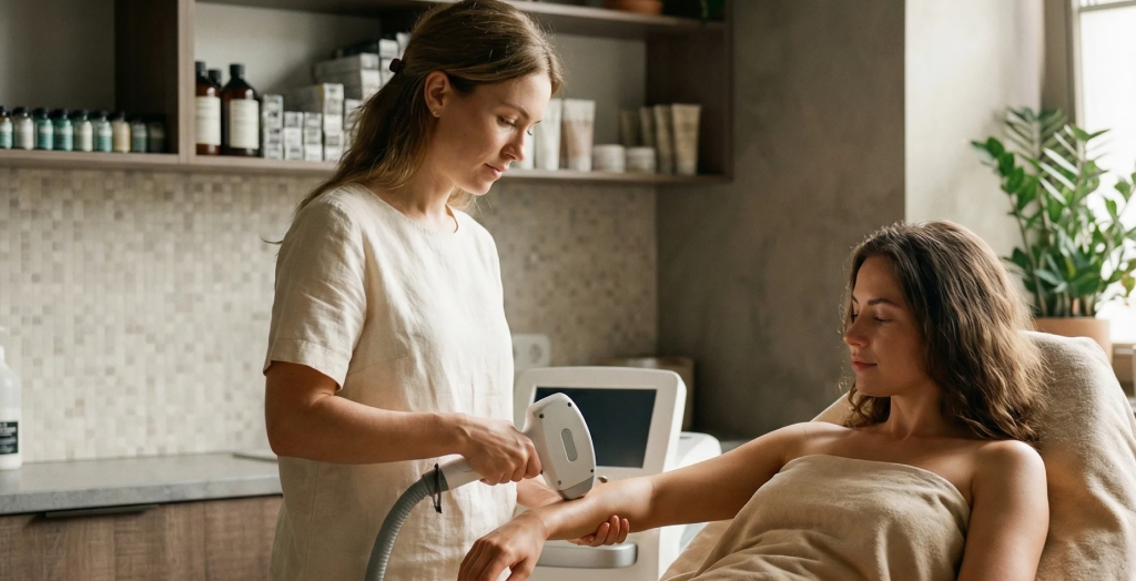 Waxing studio interior