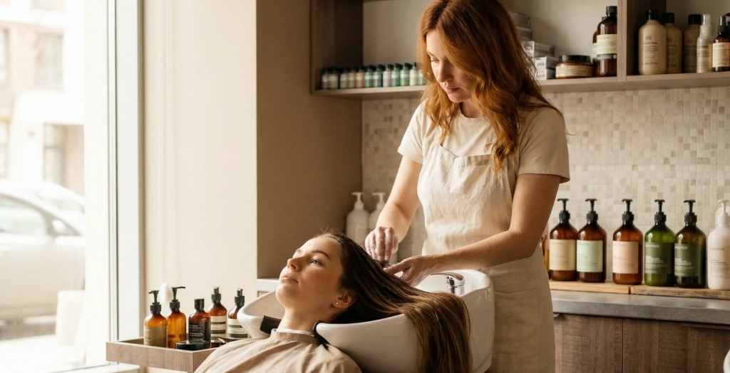 Cosmetic salon treatment room