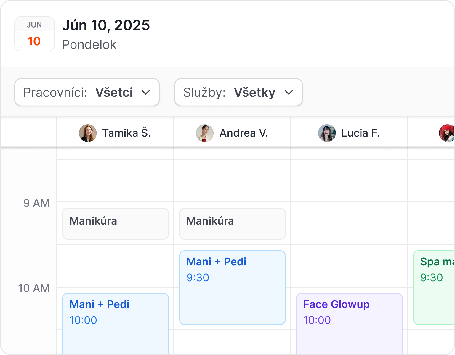 Manage Multiple Beauticians in One Calendar