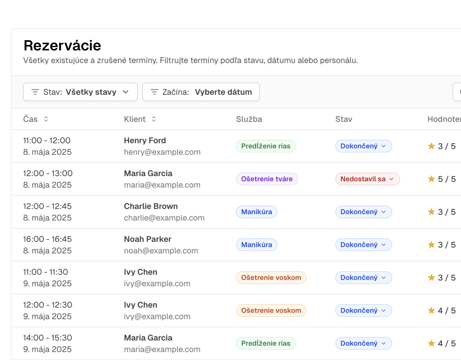 Booking History and Details in One Click