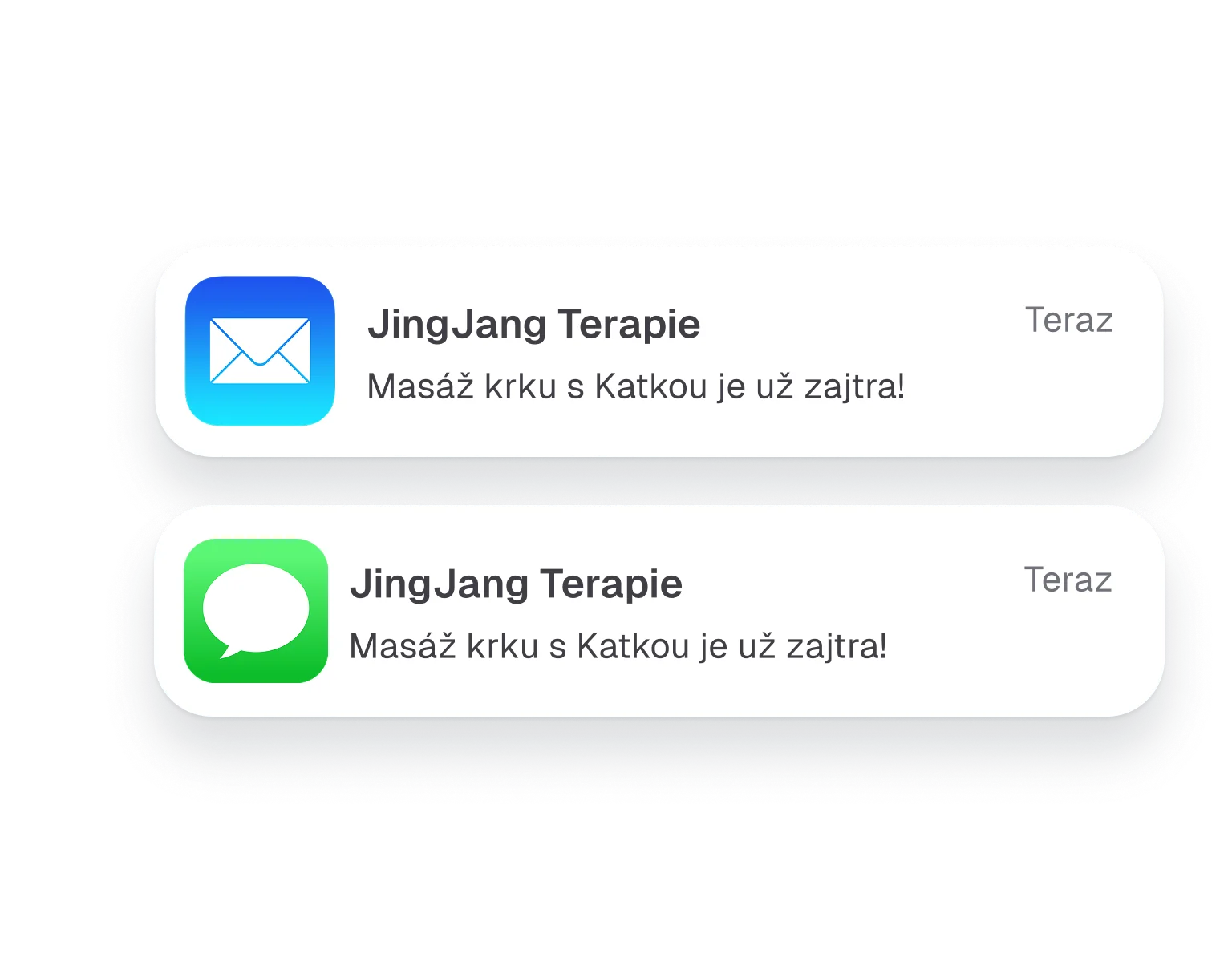 Připomínky přes e-mail i SMS