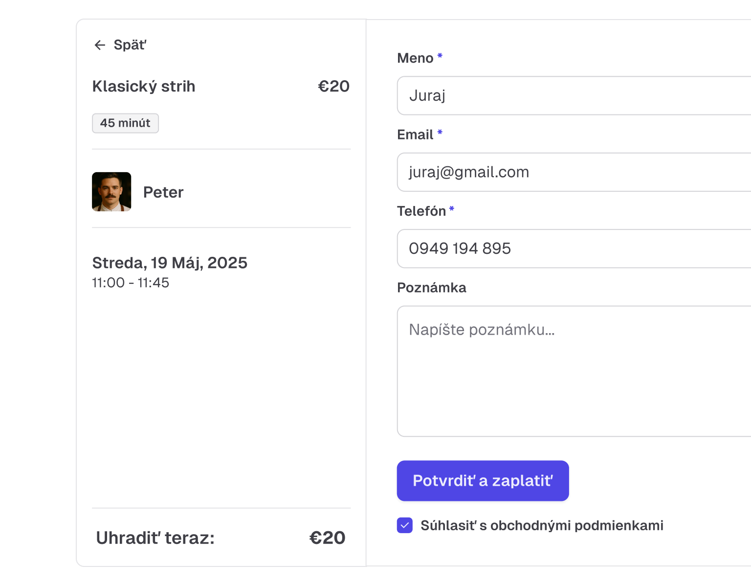 Advance Payment at Booking