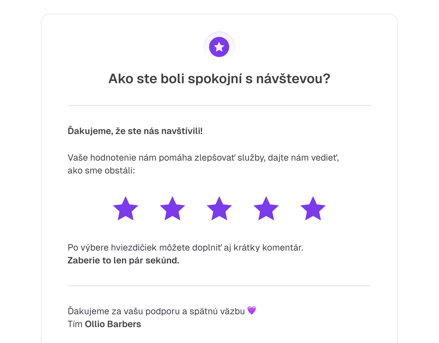 Automatická žiadosť o recenziu