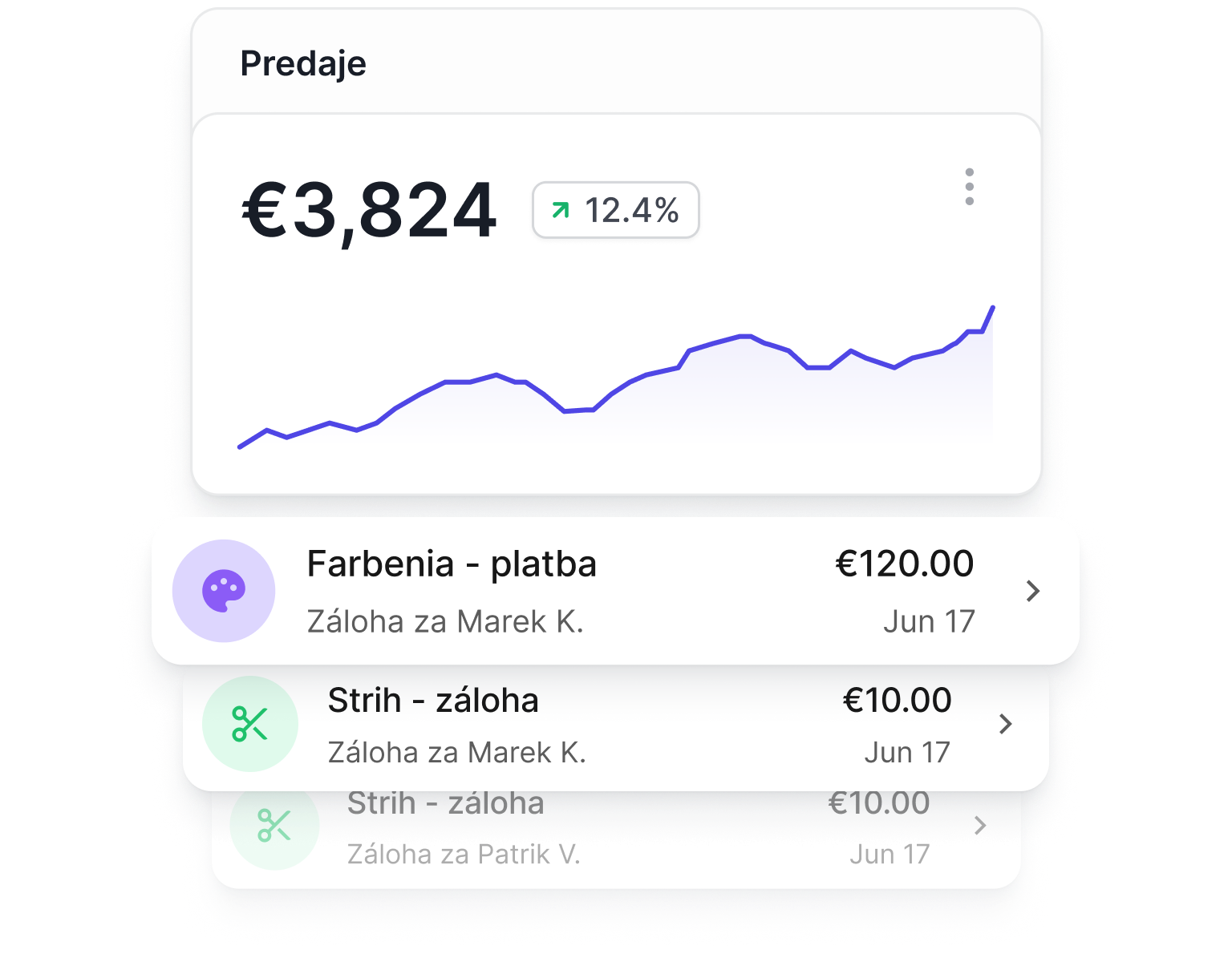 Option for deposits or advance payments